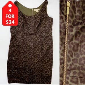 4/$24 Michael Kors Leopard print Sleeveless sheath